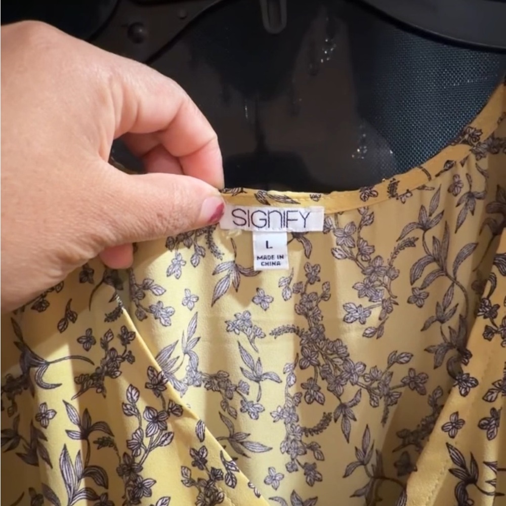 Signify Yellow Floral Blouse